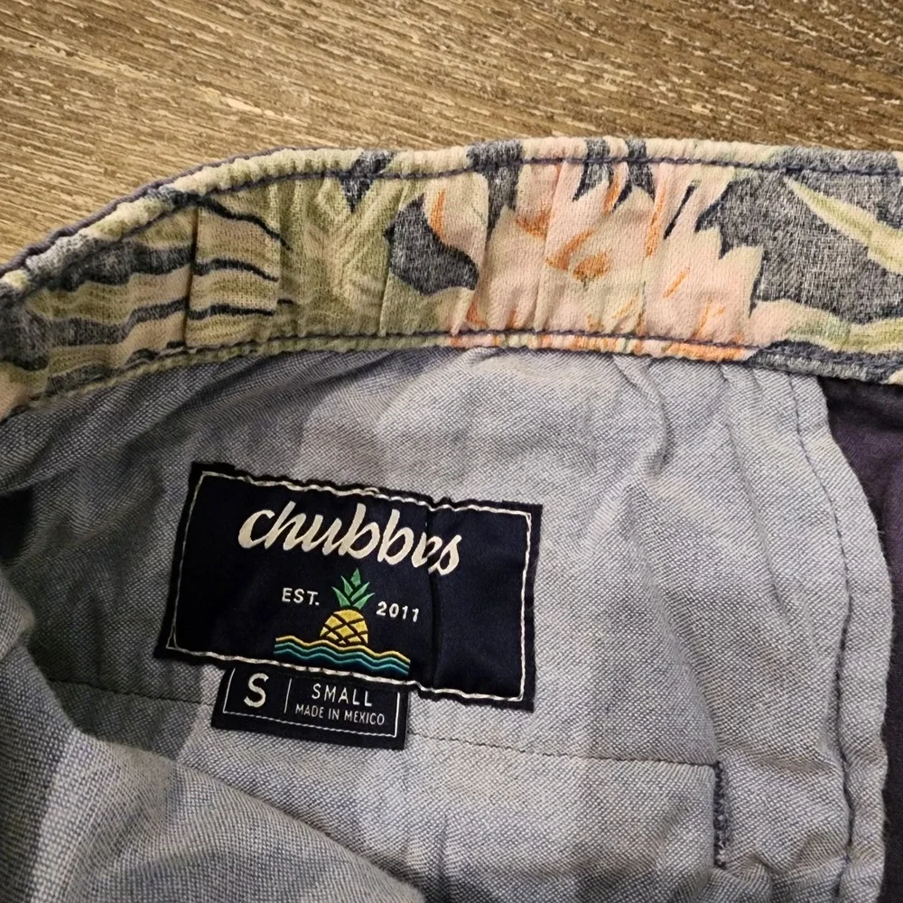 Chubbies True Blues Pants Men S Twill Floral Cuff Tropical Cuff Preppy Coastal - Picture 4 of 16